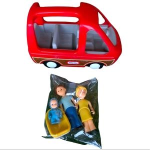 Vintage Little Tikes Family Van with Family